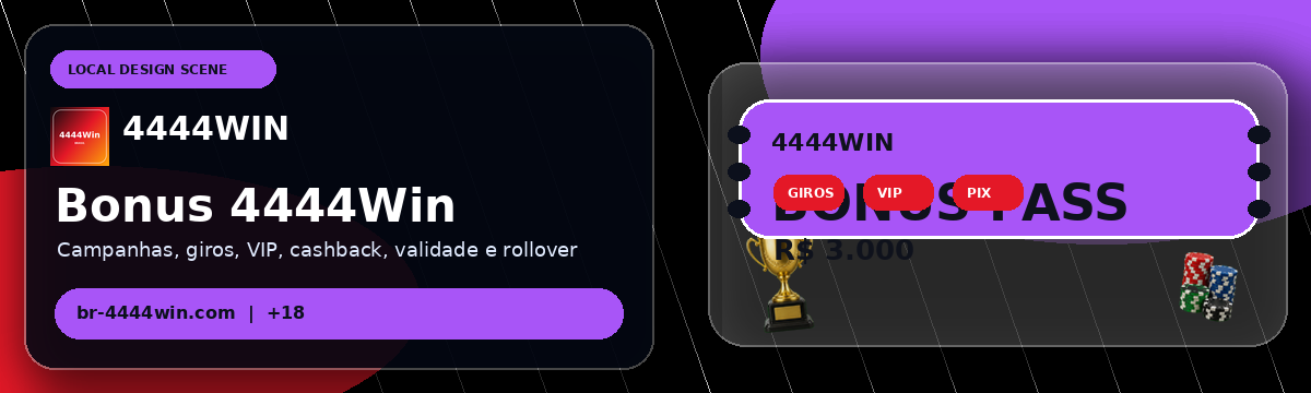 4444Win — Bônus, Promoções e VIP
